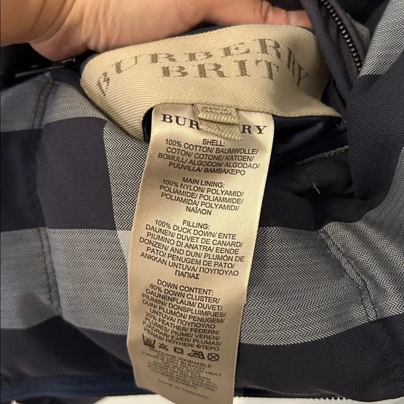 Burberry Checkered Down Puffer Vest (sz L) - Picture 9 of 14